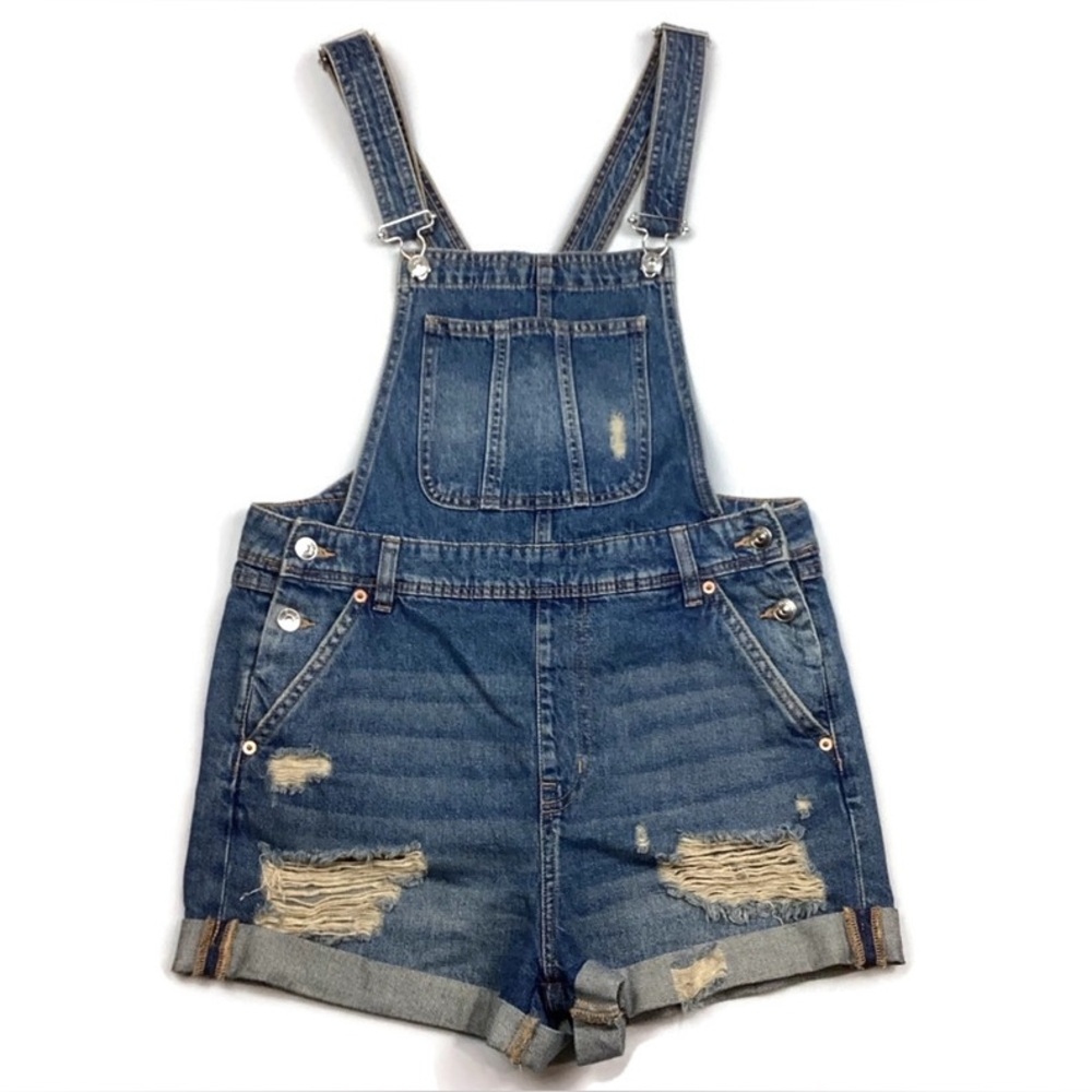 Divided Denim Jean Shortalls Shorts